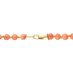Siena Coral Beaded Necklace