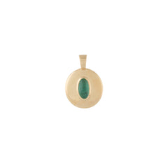 Enchanted Ojo de Gato Emerald Pendant