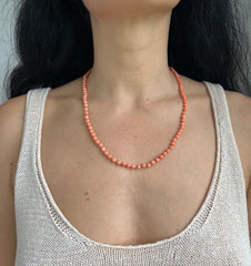Siena Coral Beaded Necklace