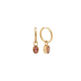 Gem Drop Earrings Pink Tourmaline