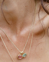 Iris pendant Colombian emerald