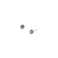 Sol Studs (blue/green) Sapphire
