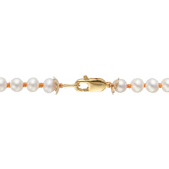 Selene White Pearl Beaded Necklace