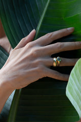 Alma Ring Green Tourmaline
