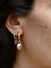 Gem Drop Earrings Pink Tourmaline