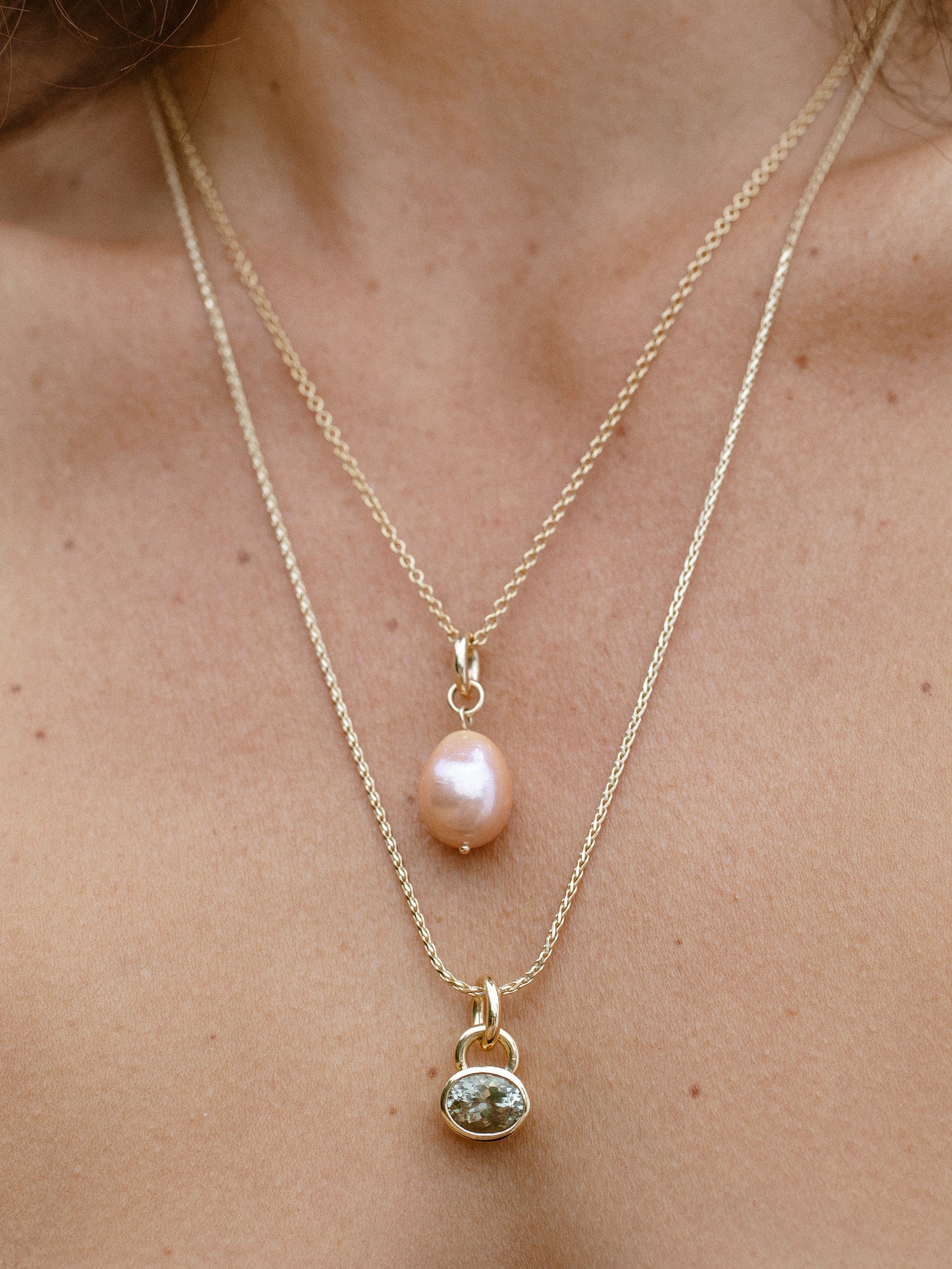 Mele Pendant Sage Tourmaline